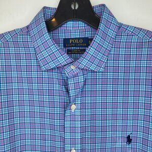Polo Ralph Lauren Classic Fit Plaid Shirt Cotton Mens XL